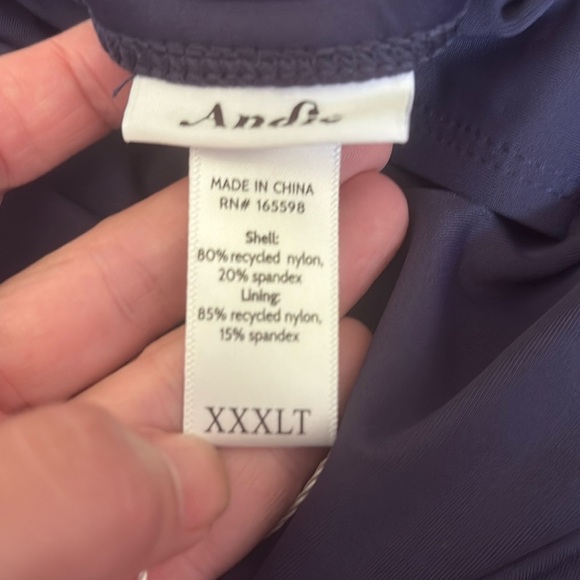 Andie The Malibu One Piece LT Swimsuit Navy size XXXL Tall NWT long torso - Picture 7 of 7